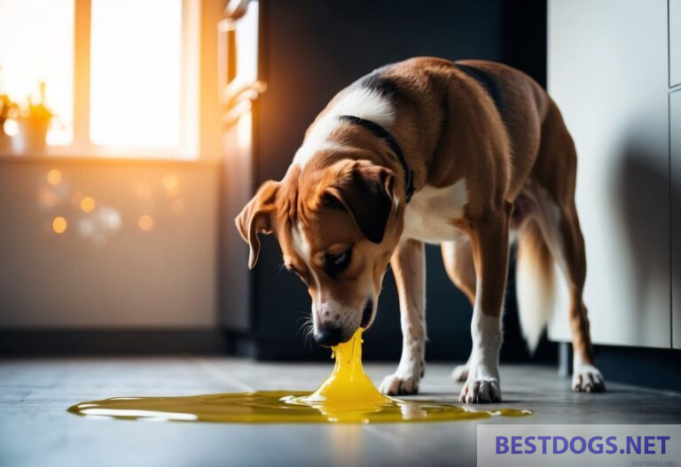 Vomiting Puddle Dog vomits liquid - Best Dogs