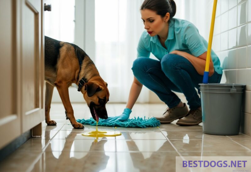 Dog vomits